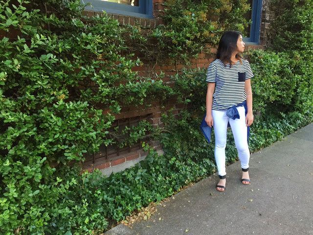 black and white stripe shirt, white jeans, black scrappy sandals, ootd, affordable fashion, portland style blogger, the p town girls, basics, everyday wear black and white stripe shirt, white jeans, black scrappy sandals, ootd, affordable fashion, portland style blogger, the p town girls, basics, everyday wear