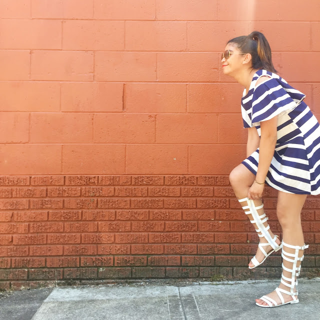 portland blogger, blue and white striped dress, white gladiator sandals, ray bans, the ptown, affordable clothing, thirty bucks, portland blogger, blue and white striped dress, white gladiator sandals, ray bans, the ptown, affordable clothing, thirty bucks,