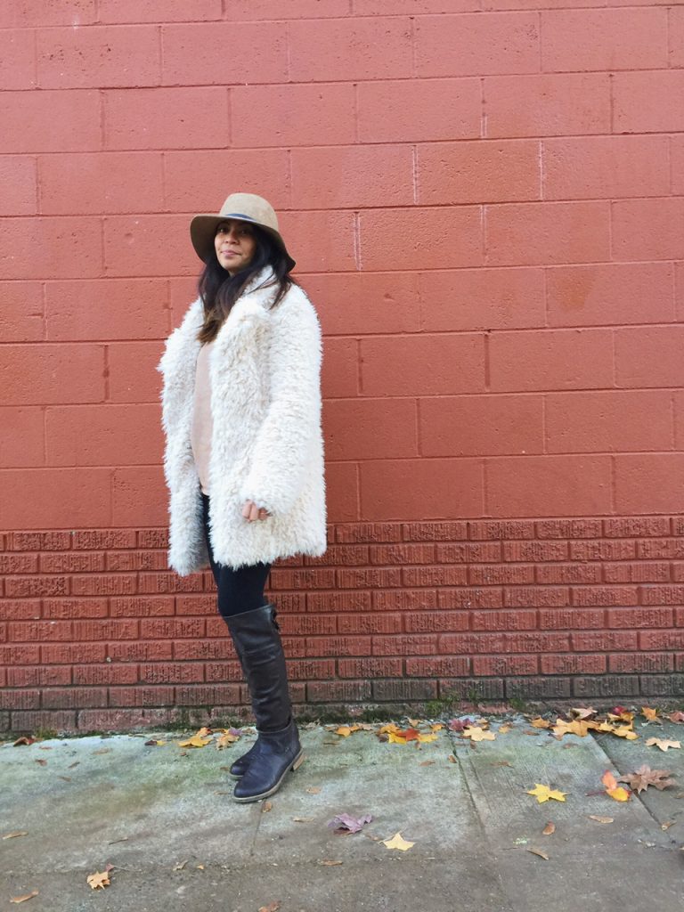 white shaggy faux fur coat, winter wear, outfit post, december 2015, ootd, neutrals, knee high boots, portland fashion blogger, lifestyle blogger, oregon blogger white shaggy faux fur coat, winter wear, outfit post, december 2015, ootd, neutrals, knee high boots, portland fashion blogger, lifestyle blogger, oregon blogger