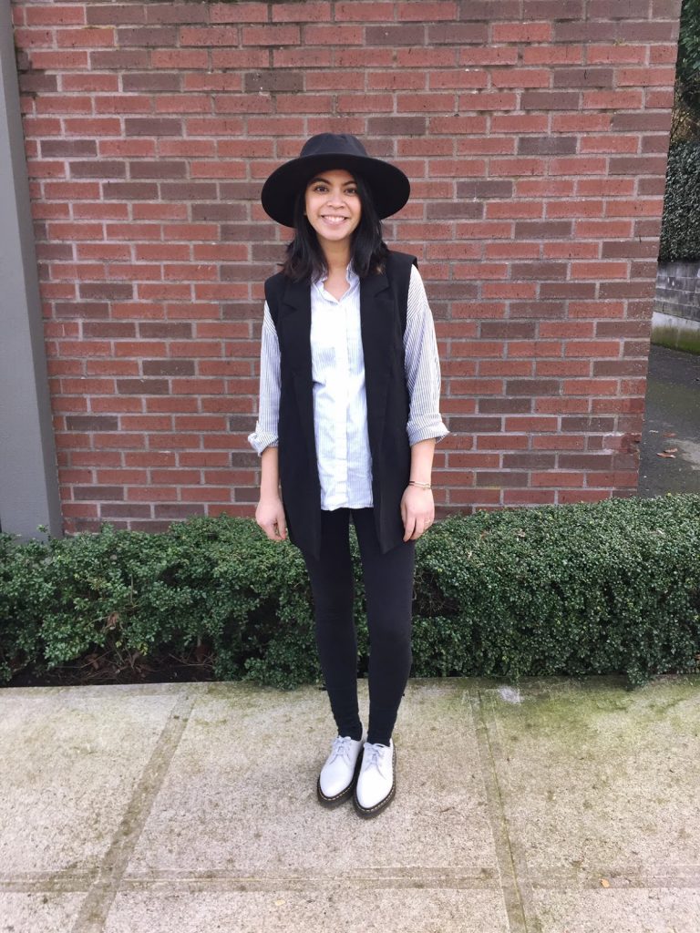black blazer vest, wide brim hat, maternity jeans, striped button up shirt, bump style, maternity style, look of the day, what I'm wearing, preggonista, dress the bump, pdx fashion blogger, fashion blogger, affordable style, thirty bucks, black blazer vest, wide brim hat, maternity jeans, striped button up shirt, bump style, maternity style, look of the day, what I'm wearing, preggonista, dress the bump, pdx fashion blogger, fashion blogger, affordable style, thirty bucks,