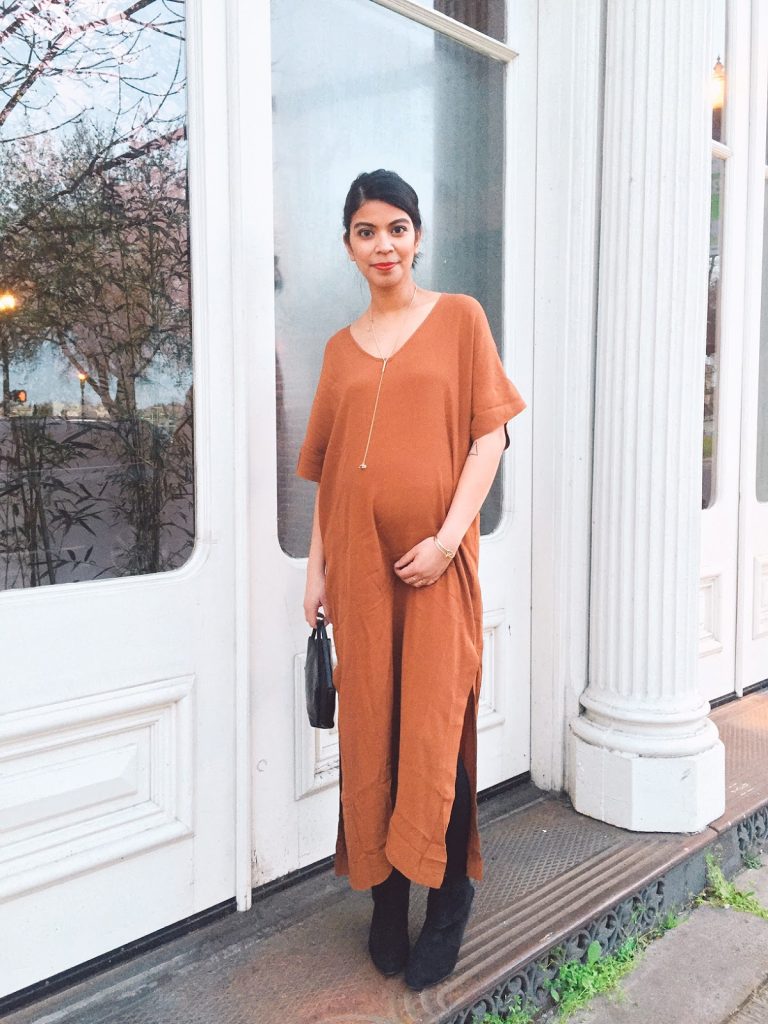 thirty bucks, affordable fashion, the ptown girls, preggonista, pregnancy style, brown midi dress, black ankle boots, portland fashion blogger, thirty bucks, affordable fashion, the ptown girls, preggonista, pregnancy style, brown midi dress, black ankle boots, portland fashion blogger,