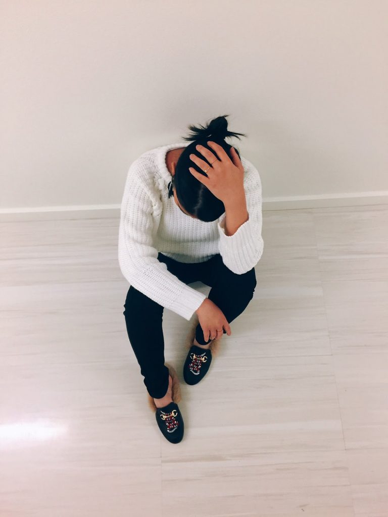 affordable clothing, black skinny jeans, fashion blogger, forever 21, gucci slippers dupe, poof apparel, portland fashion blogger, romwe, white knit sweater, affordable clothing, black skinny jeans, fashion blogger, forever 21, gucci slippers dupe, poof apparel, portland fashion blogger, romwe, white knit sweater,