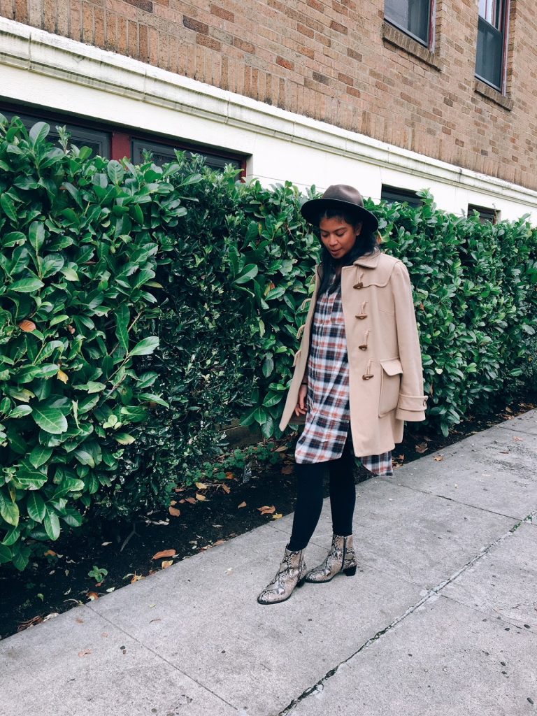 hat, ecco snake skin booties, gap brown coat, how to wear snake skin booties, portland fashion blogger hat, ecco snake skin booties, gap brown coat, how to wear snake skin booties, portland fashion blogger