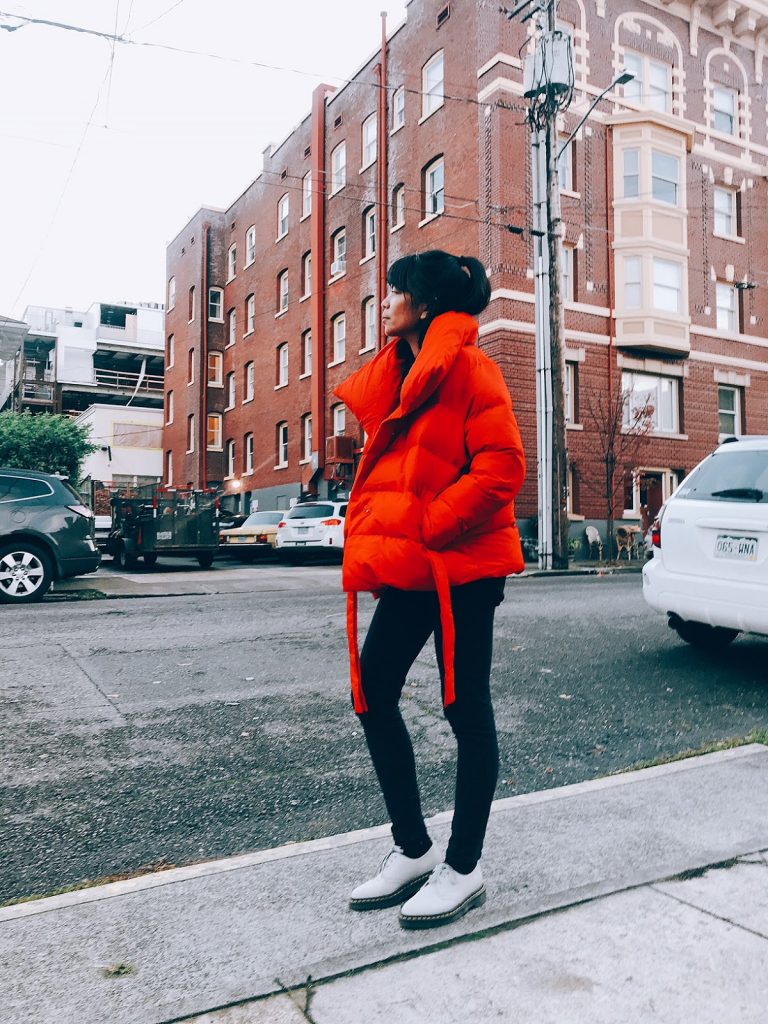 padded coat, red puffer jacket, balenciaga dupe, winter coat, portland fashion blogger, how to style, winter fashion, affordable fashion padded coat, red puffer jacket, balenciaga dupe, winter coat, portland fashion blogger, how to style, winter fashion, affordable fashion