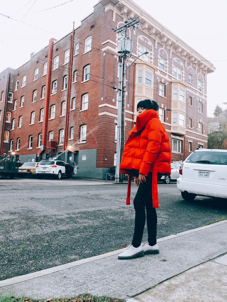 padded coat, red puffer jacket, balenciaga dupe, winter coat, portland fashion blogger, how to style, winter fashion, affordable fashion padded coat, red puffer jacket, balenciaga dupe, winter coat, portland fashion blogger, how to style, winter fashion, affordable fashion