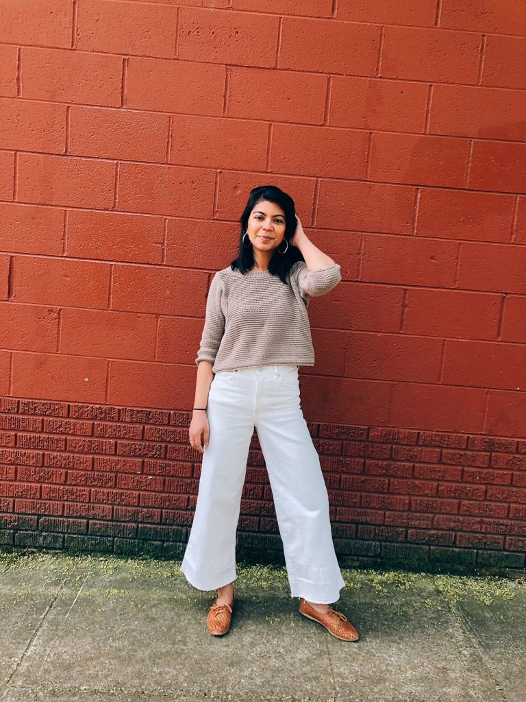 how to wear white jeans, affordable fashion, spring fashion, h&M